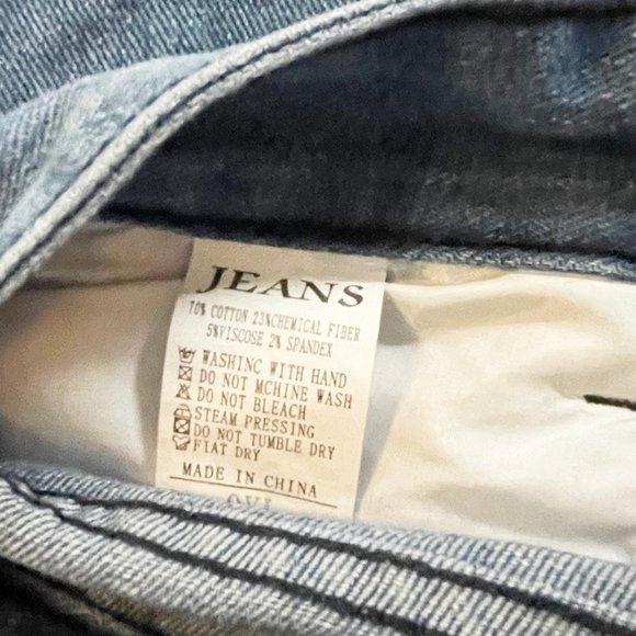 Jeans-Casual Denim Pants Straight Wide Leg Cargo Size XXL - Picture 6 of 7